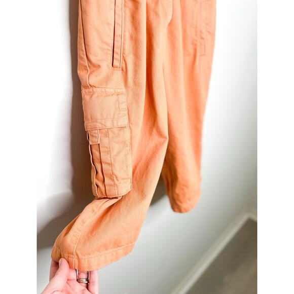 ASOS Orange Denim Utility Romper Womens Size 6 Cotton Cargo One Piece - Picture 5 of 10
